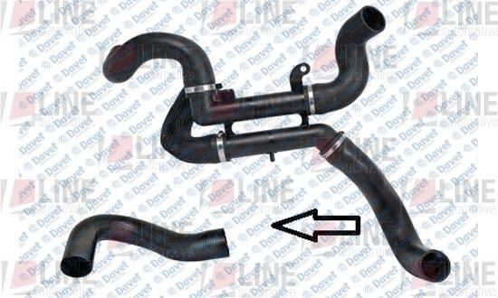 LINE L411300490 Turbo Hortumu P407 - C5 1.6 Hdi {Plastik Boru Haric}